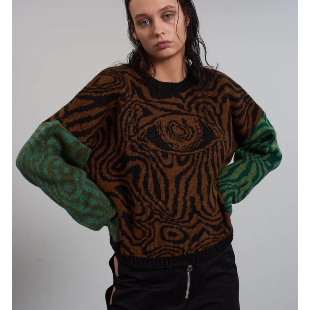 The Ragged Priest Higher Knit brown and green